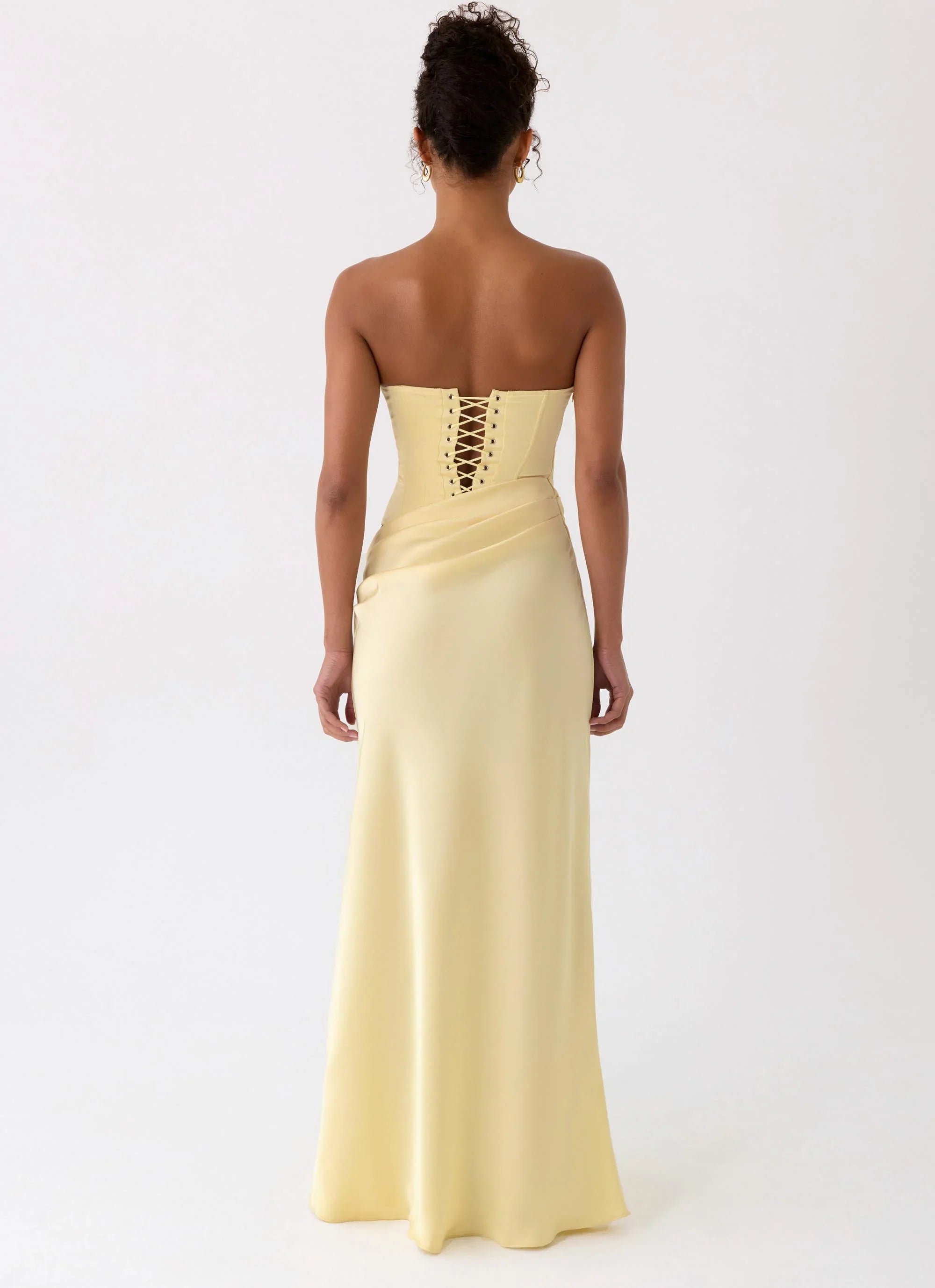 Emory Corset Maxi Dress - Yellow